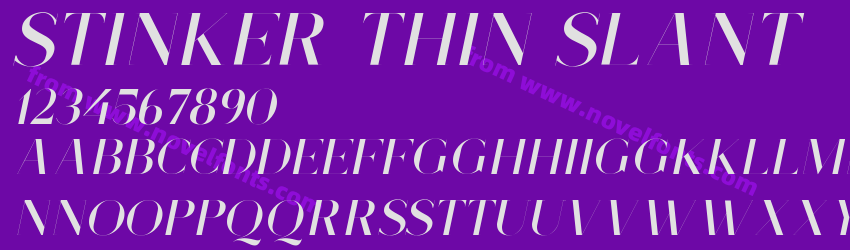 Stinker Thin SlantPreview
