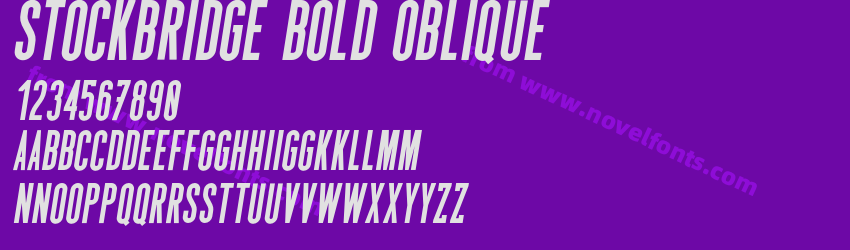 Stockbridge Bold ObliquePreview Stockbridge Bold ObliquePreview