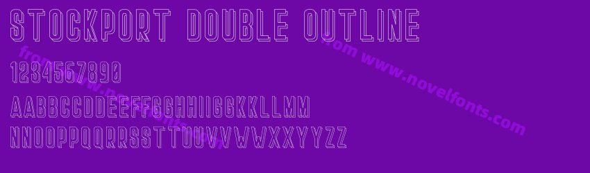 Stockport Double OutlinePreview Stockport Double OutlinePreview