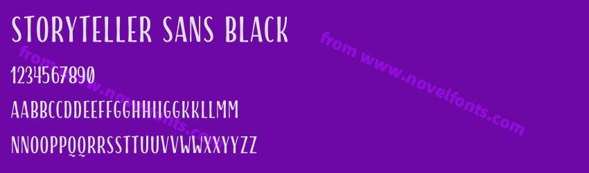 Storyteller Sans BlackPreview