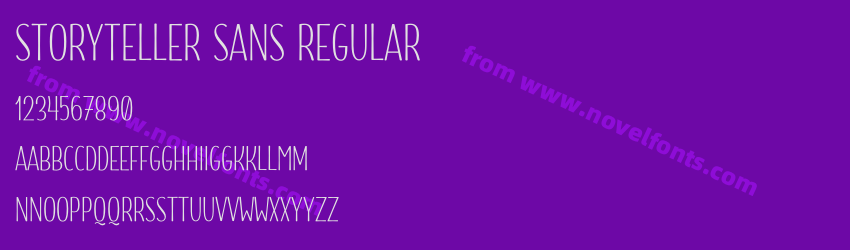 Storyteller Sans RegularPreview Storyteller Sans RegularPreview
