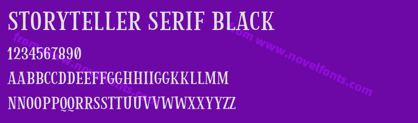 Storyteller Serif BlackPreview Storyteller Serif BlackPreview