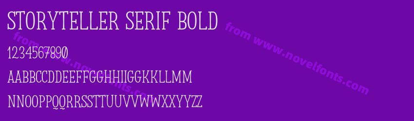 Storyteller Serif BoldPreview Storyteller Serif BoldPreview