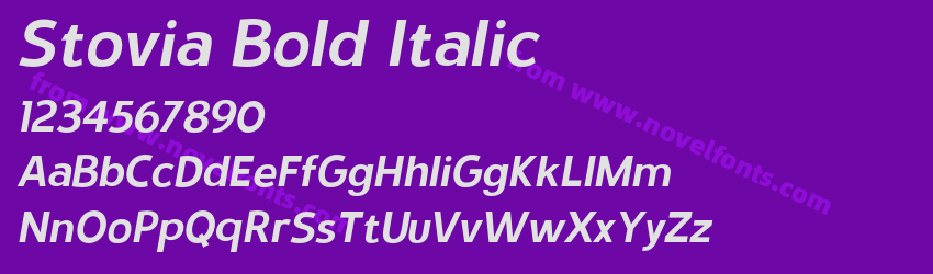 Stovia Bold ItalicPreview Stovia Bold ItalicPreview