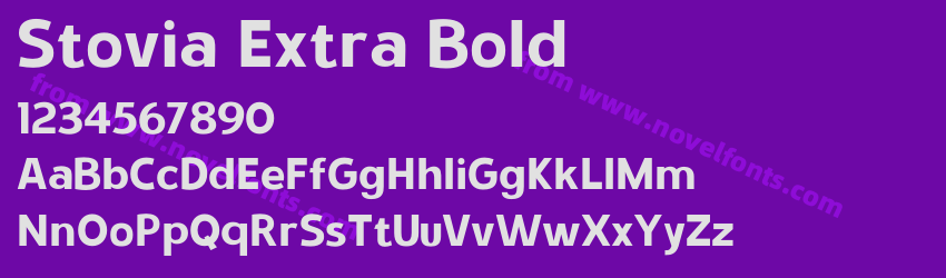 Stovia Extra BoldPreview Stovia Extra BoldPreview