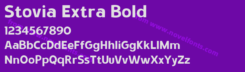 Stovia Extra BoldPreview Stovia Extra BoldPreview
