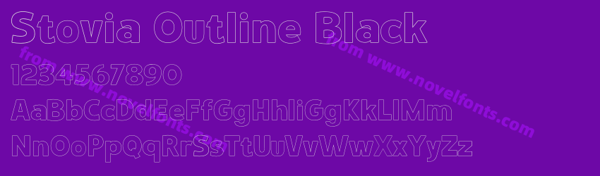 Stovia Outline BlackPreview Stovia Outline BlackPreview
