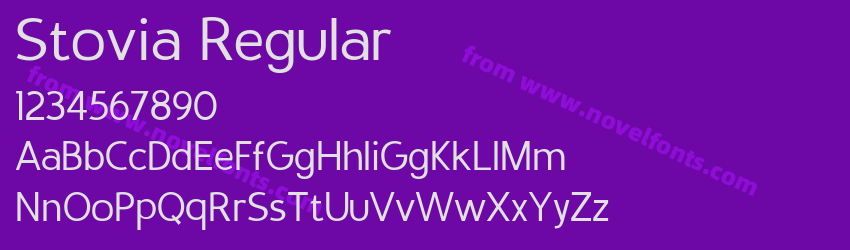 Stovia RegularPreview Stovia RegularPreview