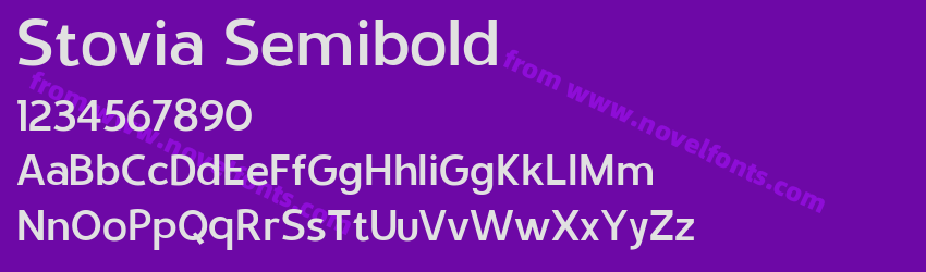 Stovia SemiboldPreview Stovia SemiboldPreview