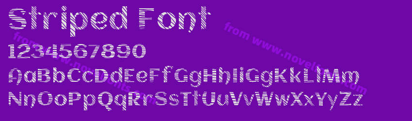 Striped FontPreview Striped FontPreview