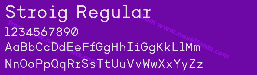 Stroig RegularPreview Stroig RegularPreview