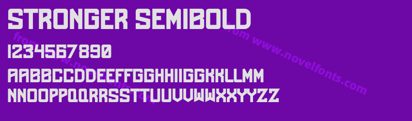 Stronger SemiboldPreview Stronger SemiboldPreview