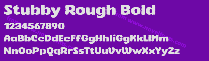 Stubby Rough BoldPreview Stubby Rough BoldPreview