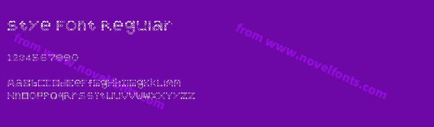 Stye Font RegularPreview Stye Font RegularPreview