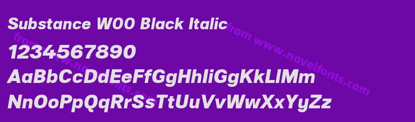 Substance W00 Black ItalicPreview Substance W00 Black ItalicPreview