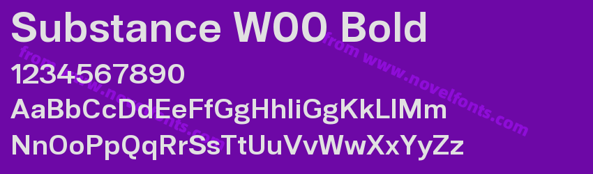 Substance W00 BoldPreview Substance W00 BoldPreview