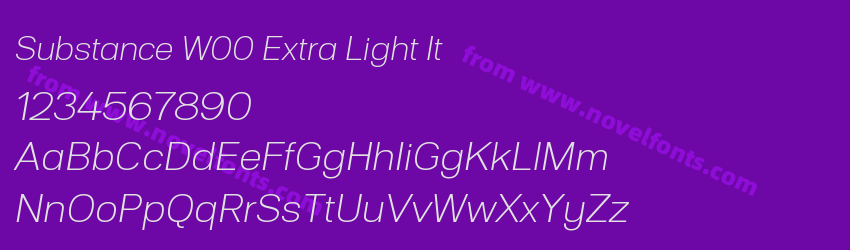 Substance W00 Extra Light ItPreview Substance W00 Extra Light ItPreview