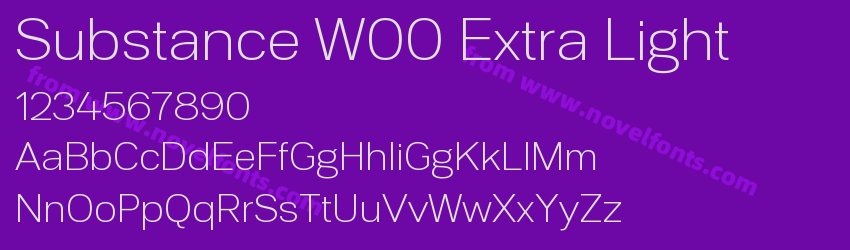 Substance W00 Extra LightPreview Substance W00 Extra LightPreview