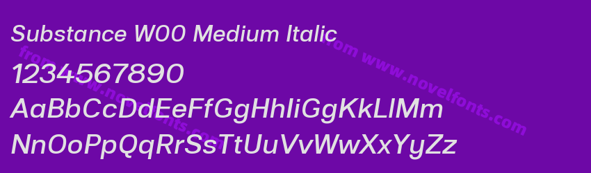 Substance W00 Medium ItalicPreview Substance W00 Medium ItalicPreview