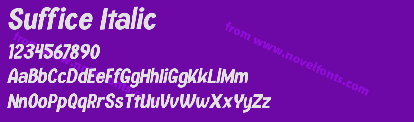 Suffice ItalicPreview Suffice ItalicPreview