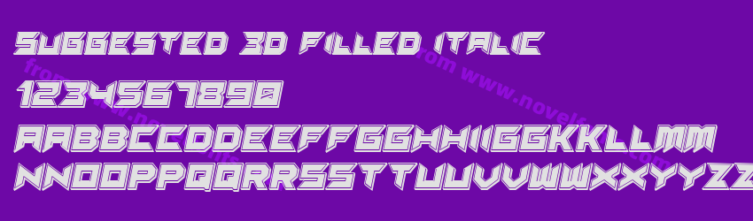 Suggested 3D Filled ItalicPreview Suggested 3D Filled ItalicPreview
