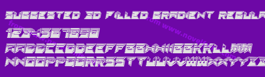 Suggested 3d Filled Gradient RegularPreview Suggested 3d Filled Gradient RegularPreview