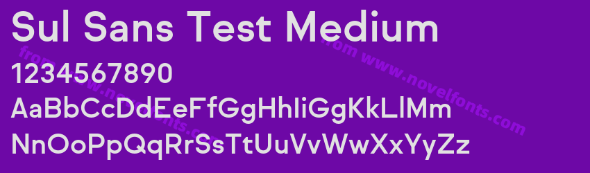 Sul Sans Test MediumPreview Sul Sans Test MediumPreview