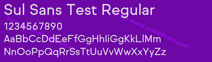 Sul Sans Test RegularPreview Sul Sans Test RegularPreview