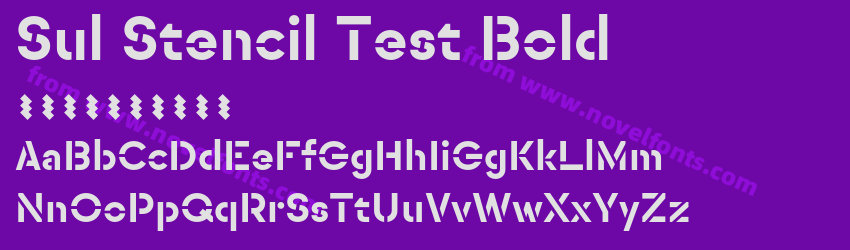 Sul Stencil Test BoldPreview Sul Stencil Test BoldPreview