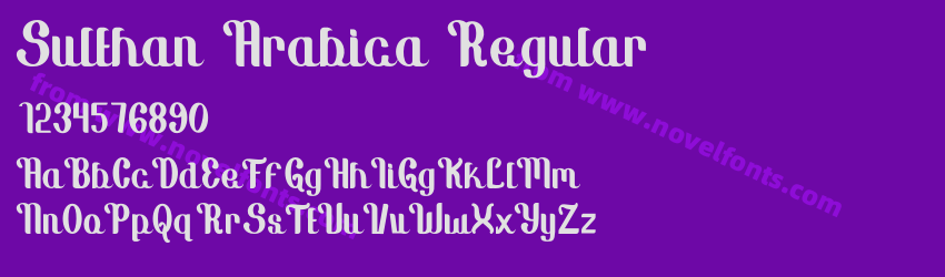 Sulthan Arabica RegularPreview Sulthan Arabica RegularPreview