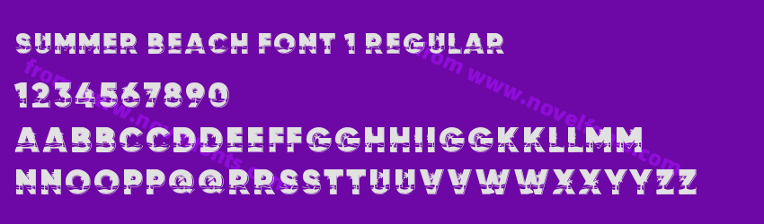 Summer Beach Font 1 RegularPreview Summer Beach Font 1 RegularPreview