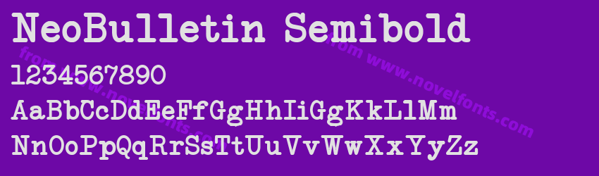 Neo Bulletin SemiboldPreview