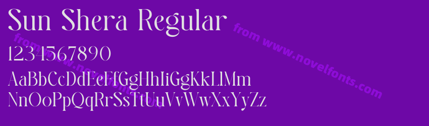 Sun Shera RegularPreview Sun Shera RegularPreview