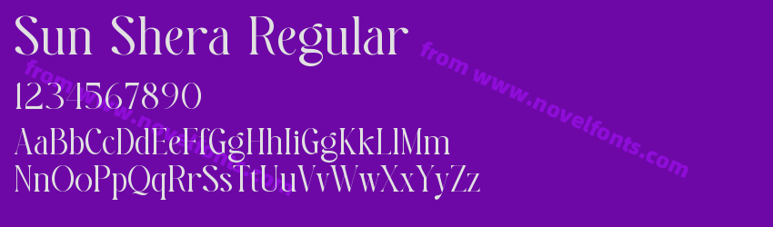 Sun Shera RegularPreview Sun Shera RegularPreview