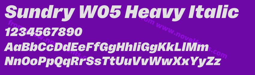 Sundry W05 Heavy ItalicPreview Sundry W05 Heavy ItalicPreview