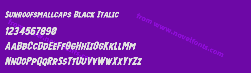Sunroofsmallcaps Black ItalicPreview Sunroofsmallcaps Black ItalicPreview