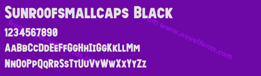 Sunroofsmallcaps BlackPreview