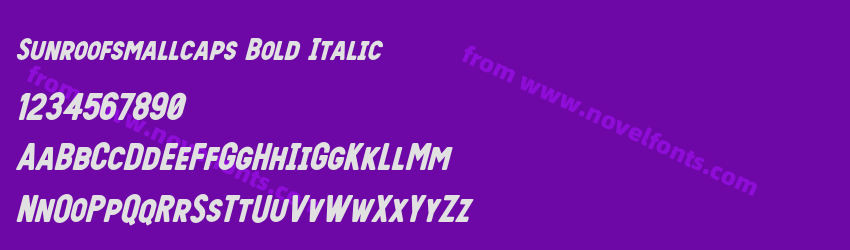 Sunroofsmallcaps Bold ItalicPreview Sunroofsmallcaps Bold ItalicPreview