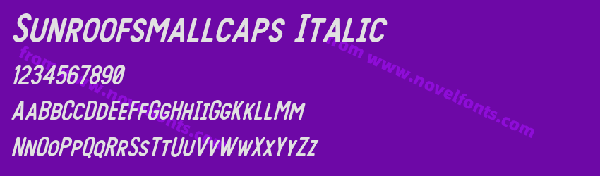 Sunroofsmallcaps ItalicPreview Sunroofsmallcaps ItalicPreview