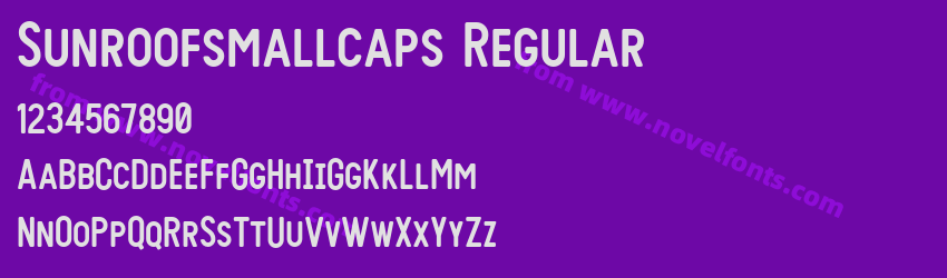 Sunroofsmallcaps RegularPreview Sunroofsmallcaps RegularPreview