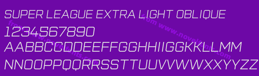 Super League Extra Light ObliquePreview Super League Extra Light ObliquePreview
