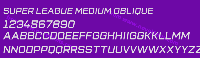 Super League Medium ObliquePreview Super League Medium ObliquePreview