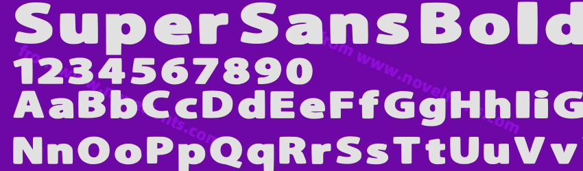 Super Sans Bold ExpandedPreview Super Sans Bold ExpandedPreview