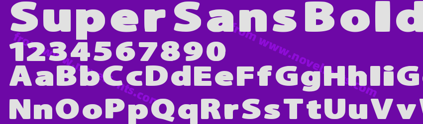 Super Sans Bold ExpandedPreview Super Sans Bold ExpandedPreview