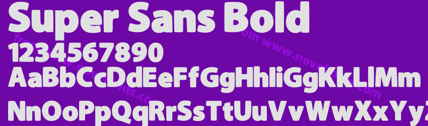 Super Sans BoldPreview Super Sans BoldPreview