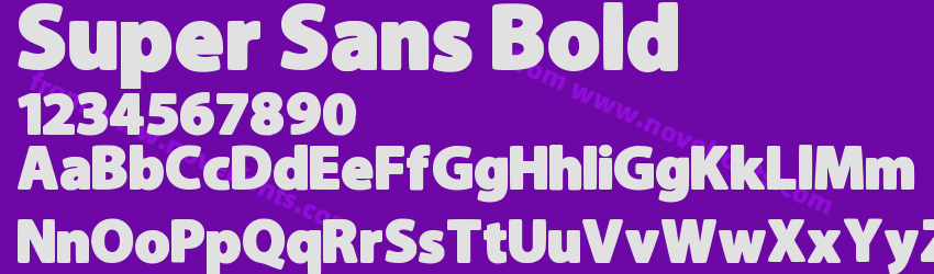 Super Sans BoldPreview Super Sans BoldPreview