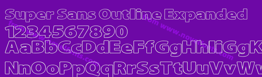 Super Sans Outline ExpandedPreview Super Sans Outline ExpandedPreview
