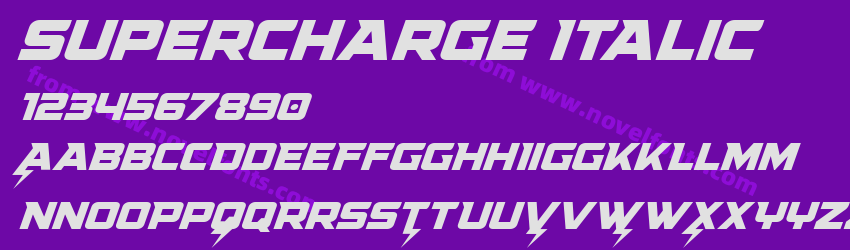 Supercharge ItalicPreview