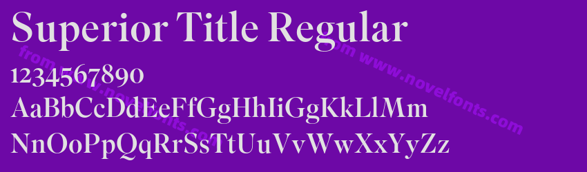 Superior Title RegularPreview