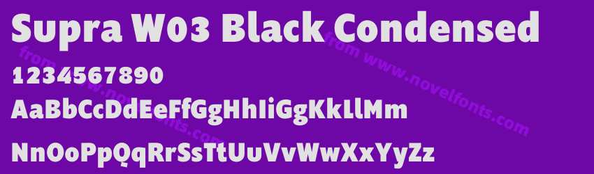 Supra W03 Black CondensedPreview Supra W03 Black CondensedPreview